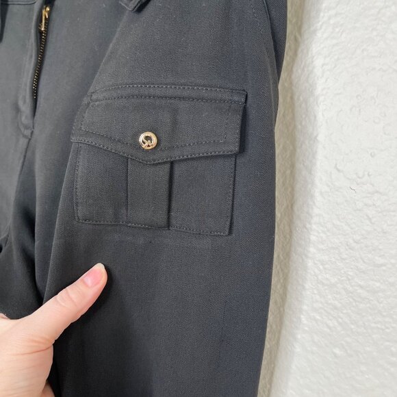 St. John Sport Womens 10 Logo Hardware Stretch Knit Cargo Pants - Picture 10 of 12